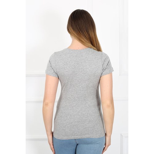 Kadın T-shirt Loya Kadın Basic  Tshirt Ürün Kodu: m222220611-A GRİMLNJ